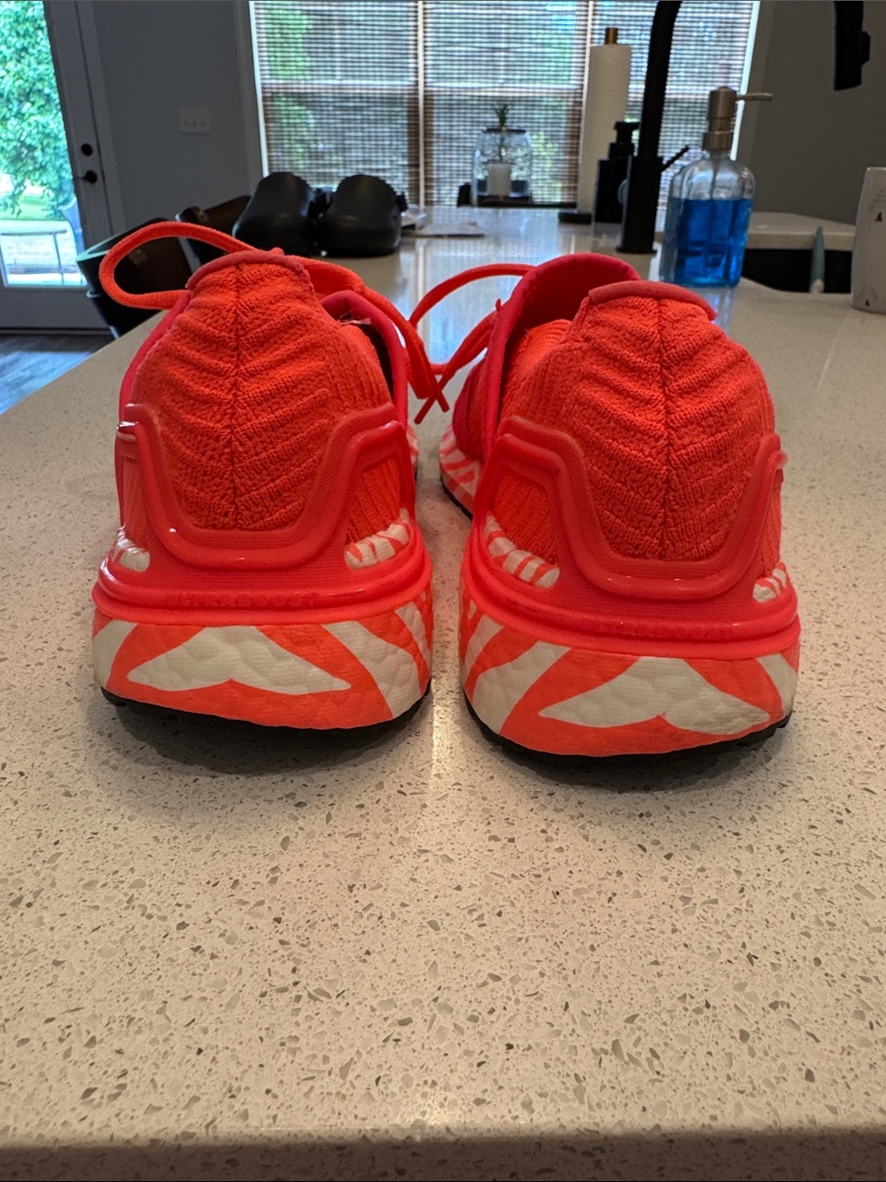 Adidas-Stella McCartney Women’s Neon Coral Lace-Up Sneakers - Picture 4 of 7